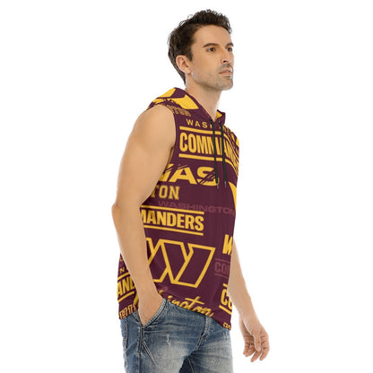 Washington Commanders Men's Tank Hooded Vest