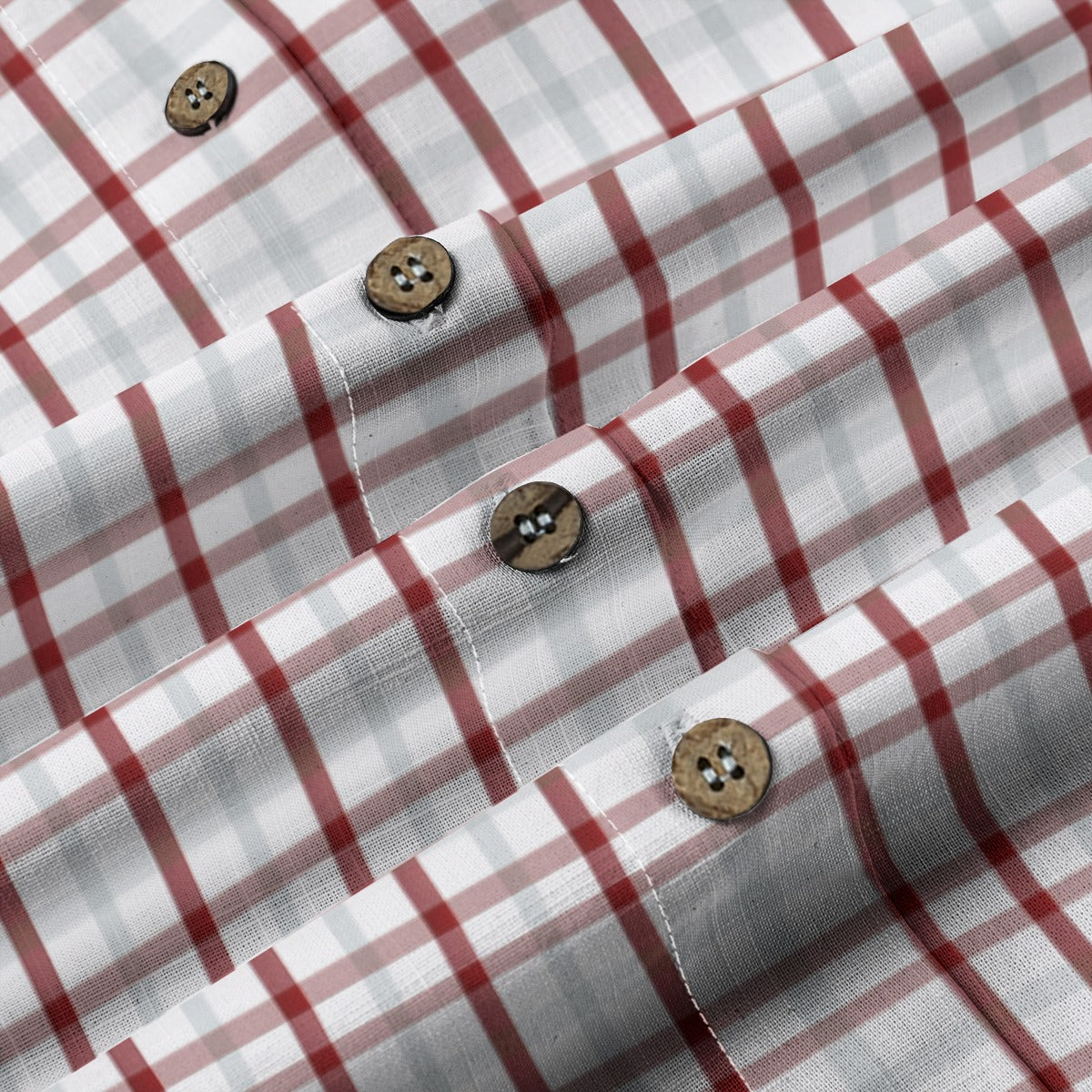 Indiana Tartan Plaid Bloomington  Hoosiers Women's Shirt | 125GSM Cotton