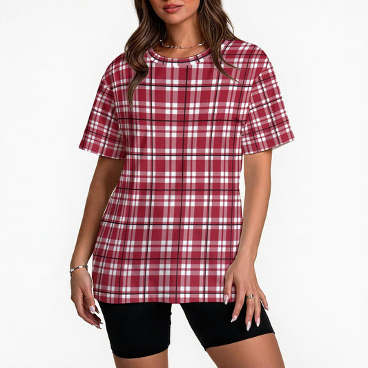 Alabama Tartan plaid  Women's Loose Fit T-Shirt
