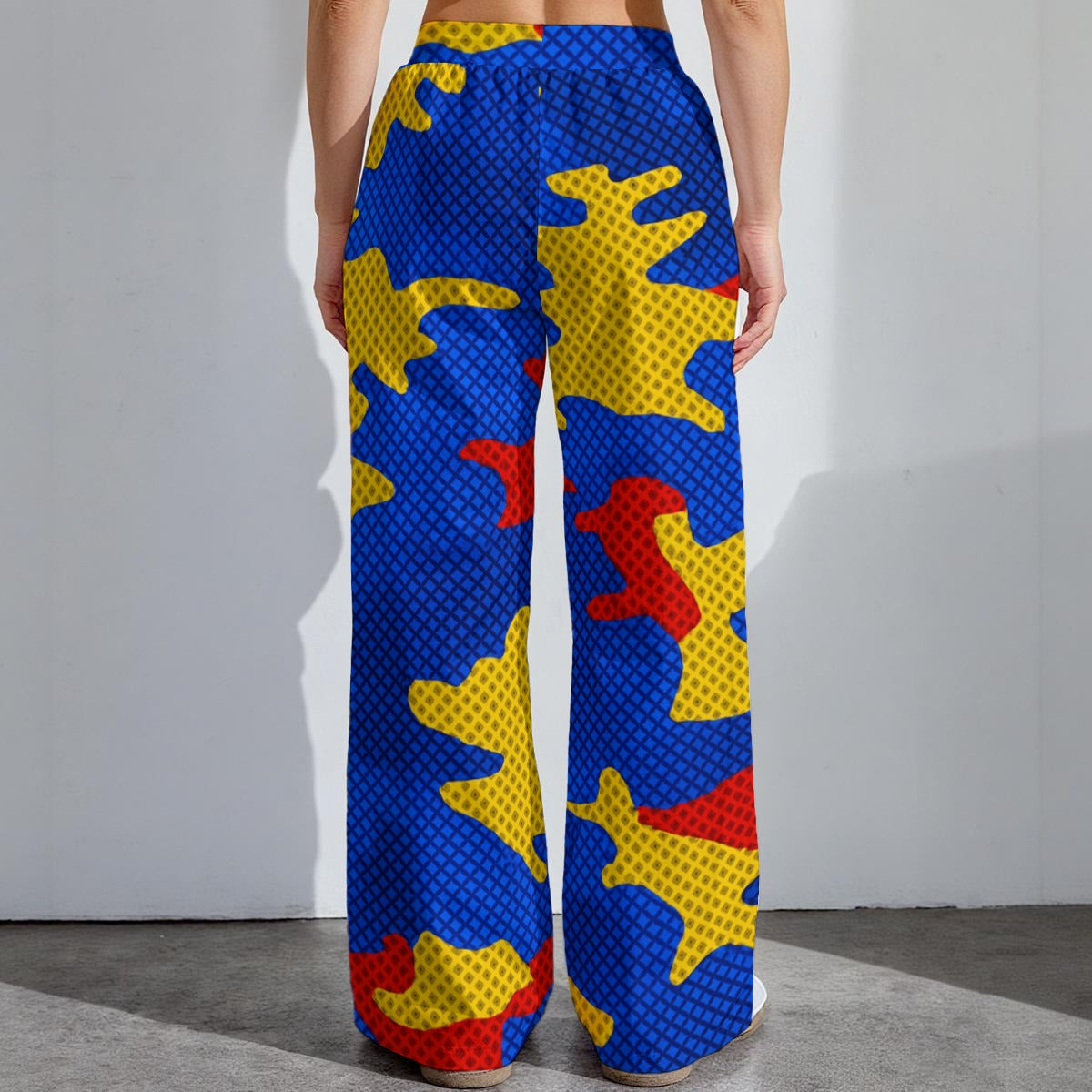 Kansas - Jayhawks camo Women's High-Stretch Casual Pants|290GSM