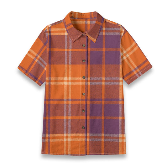 Clemson Tartan Plaid Women's Shirt | 125GSM Cotton