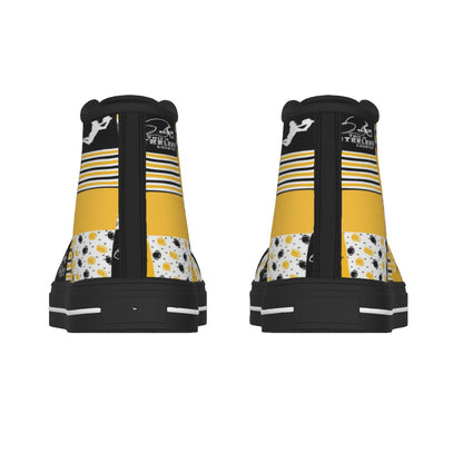Men's Black Sole Canvas Shoes