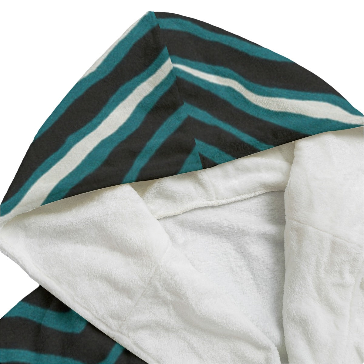 Philadelphia Football Game Day All-Over Print Unisex Flannel Hooded bathrobe