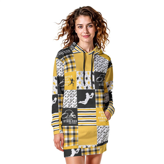 All-Over Print Women's Heavy Fleece Long Hoodie