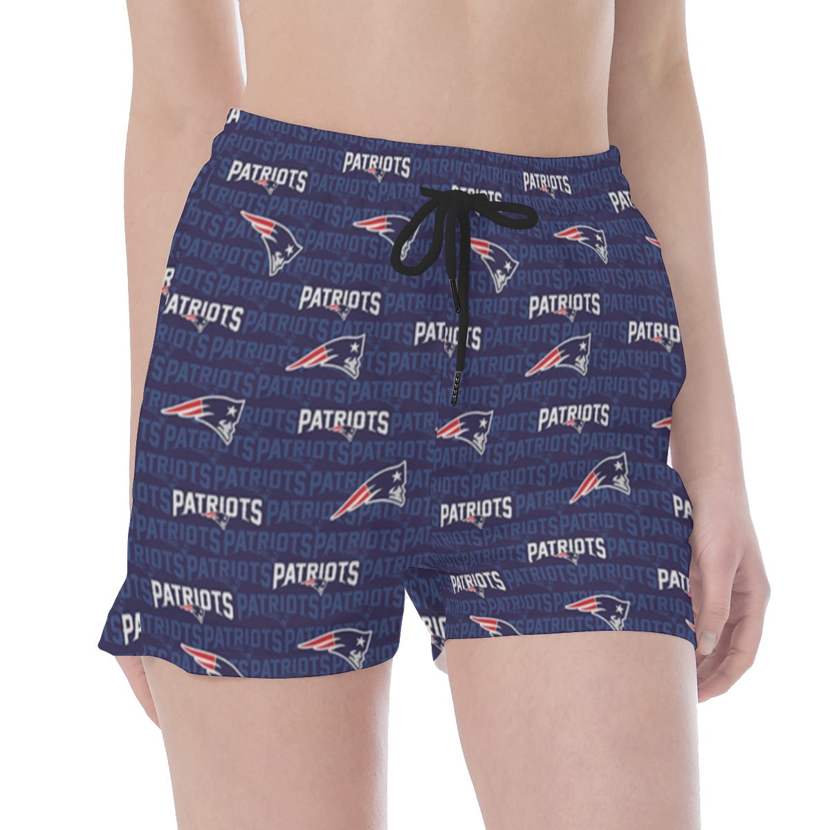 New England Football Game Day All Over Print Wide Waistband Sport Shorts
