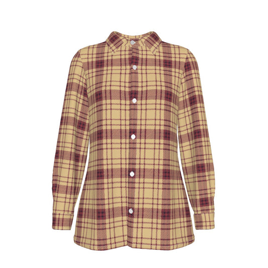 Florida  Seminoles Tartan Plaid Women's Elastic-Back Shirt