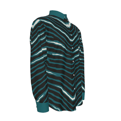 Philadelphia Football Game Day All-Over Print Men's Long Sleeve Shirt | 115GSM Cotton poplin