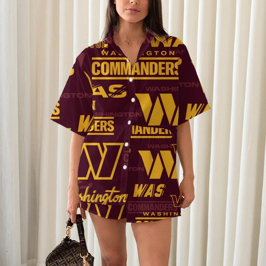 Washington Commanders Women's Shirt Suit|150GSM