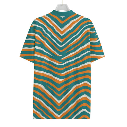 Miami Football Game Day All-over Print Men's Billiard Cloth With Black Zipper