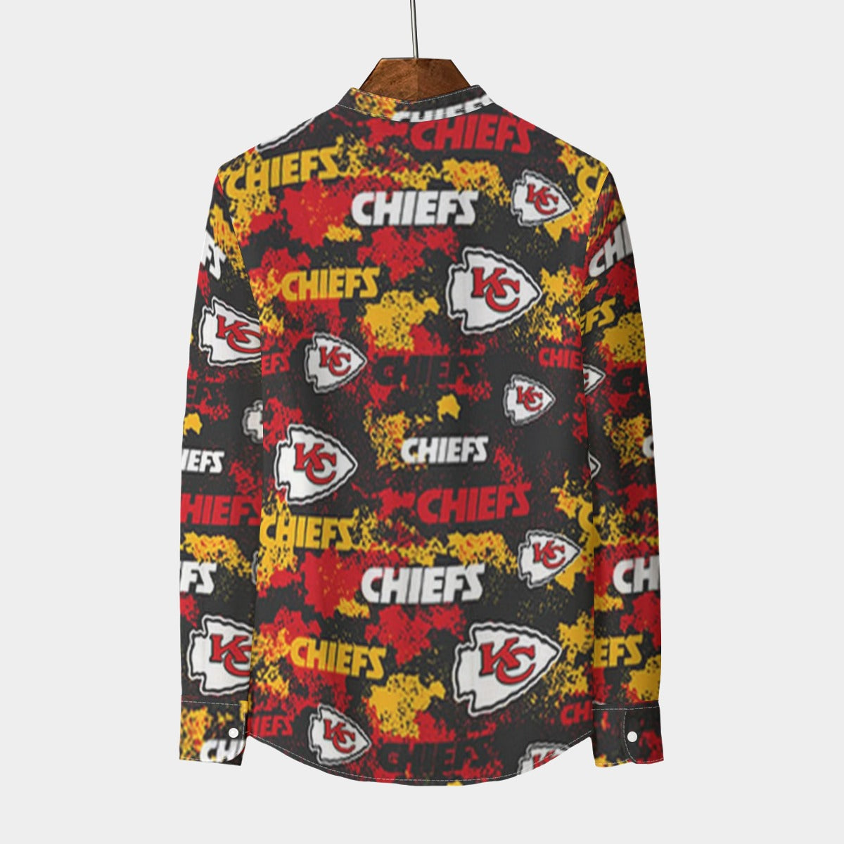 Urban Legend Kansas City Chiefs Stand Collar Shirt With Long Sleeve | 110GSM Imitation Flax