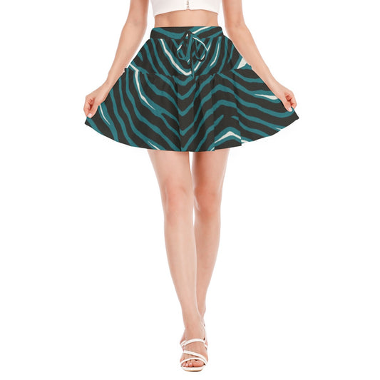 Philadelphia Football Game Day All-Over Print Women's Ruffled Mini Skirt