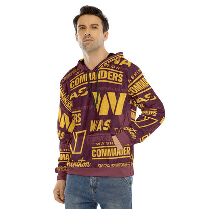 Washington Commanders Men's Pullover Hoodie | Velvet