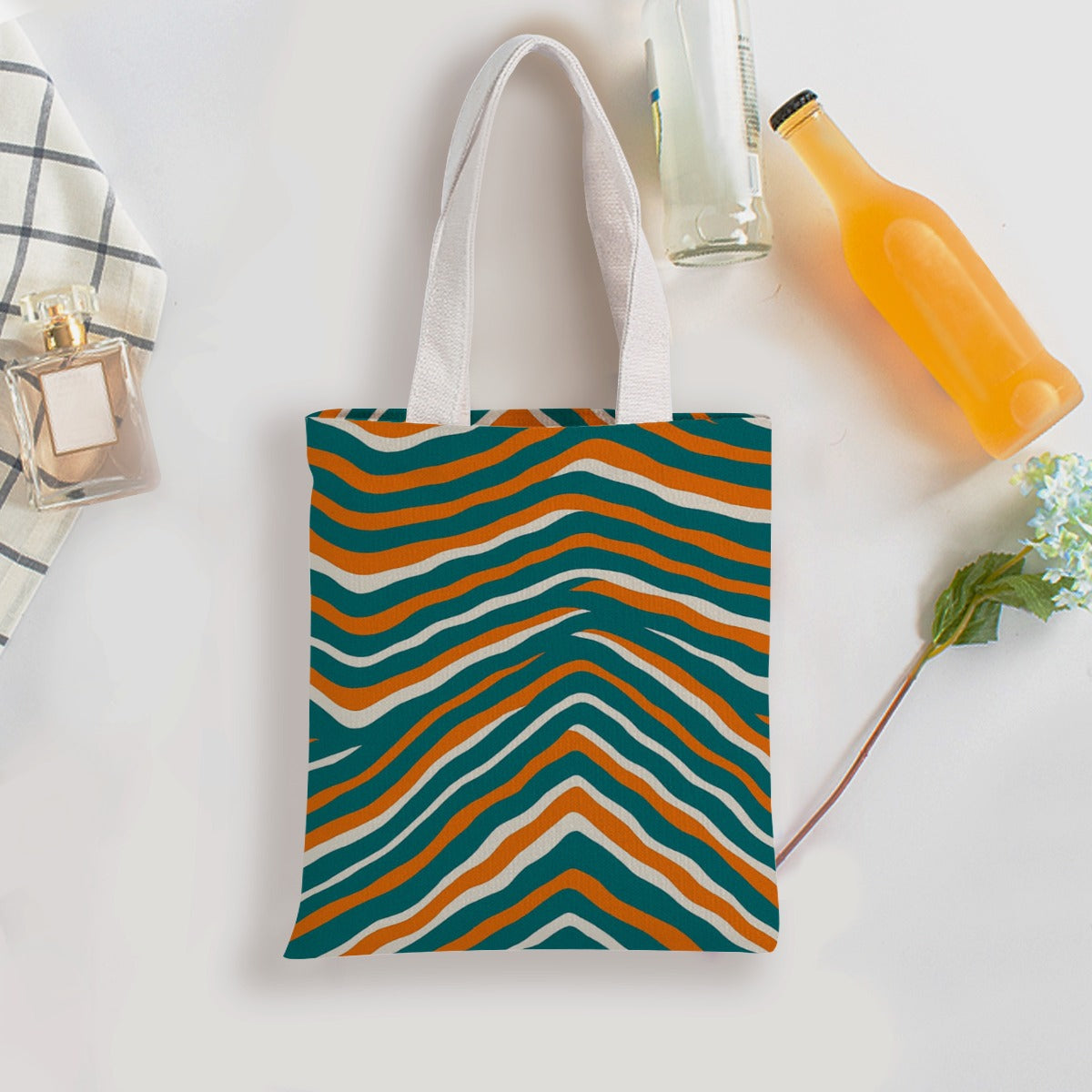 Miami Football Game Day Double-Sided Printed Canvas Bag