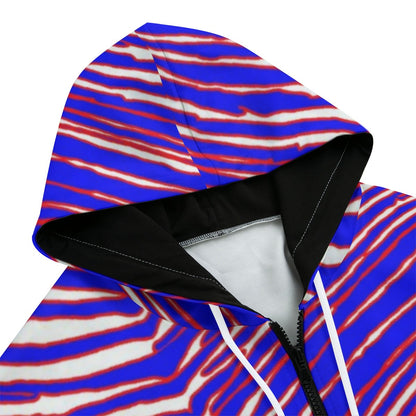 Buffalo Bills Zubaz Zip Up Hoodie With Pocket | Interlock