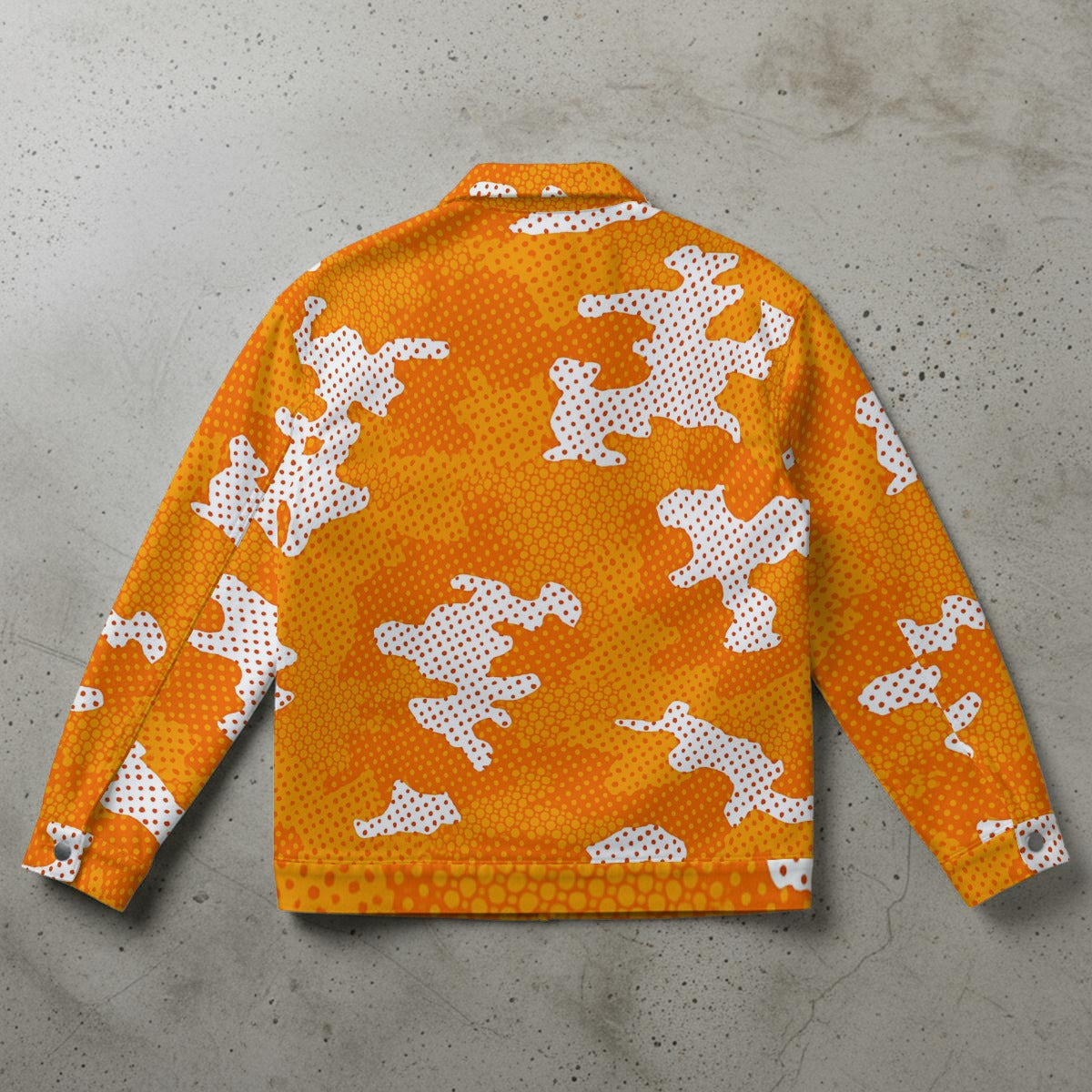 Urban Legend Tennessee  Orange White Camo Unisex Collared Jacket