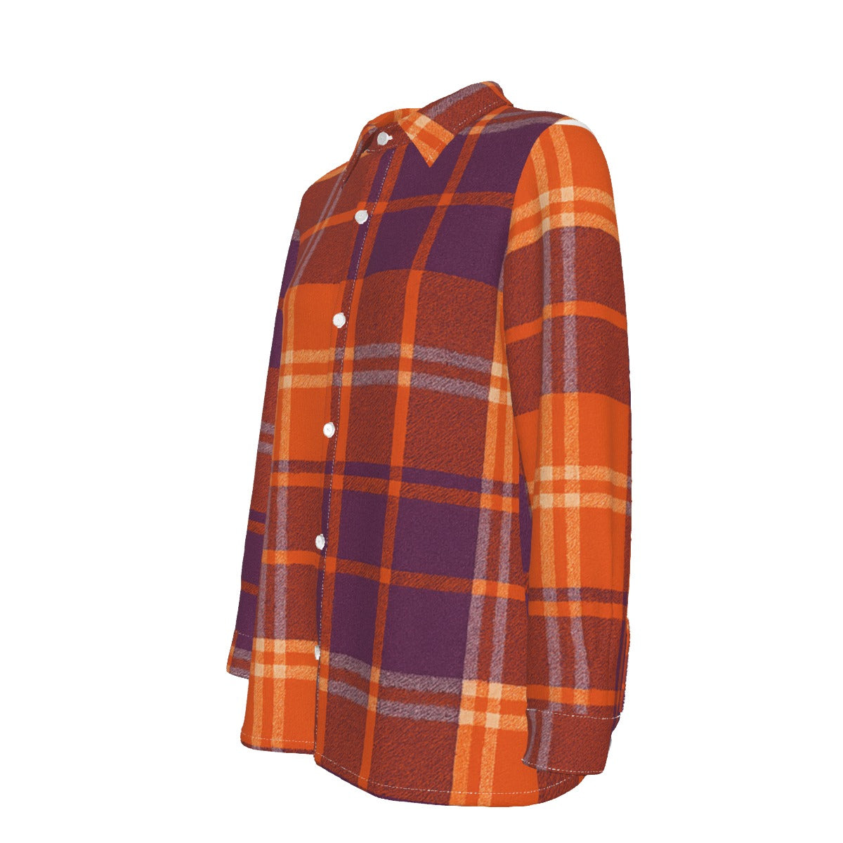 Clemson Tartan Plaid  Women's Elastic-Back Shirt
