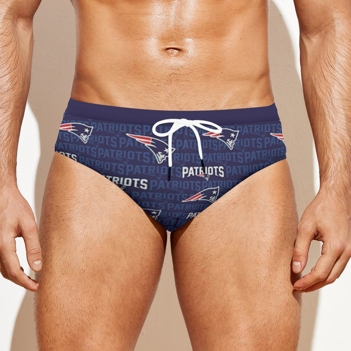 New England Football Game Day All-over print Men'S Drawstring Swim Briefs