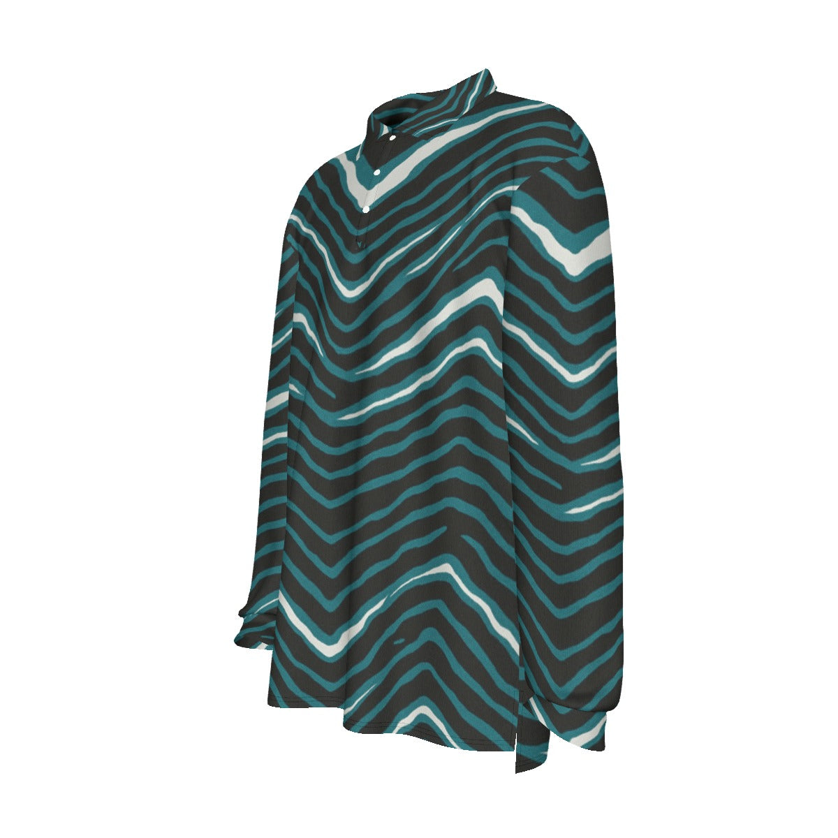 Philadelphia Football Game Day All-Over Print Men's Long Sleeve Polo Shirt