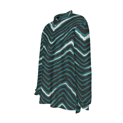 Philadelphia Football Game Day All-Over Print Men's Long Sleeve Polo Shirt