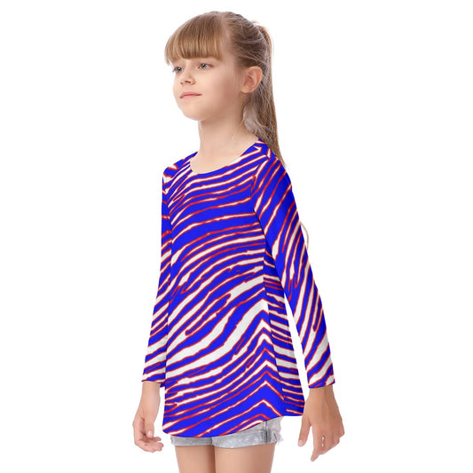 Buffalo Bills Zubaz Kid's Long Sleeve O-neck T-shirt