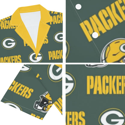 Green Bay Football Game Day All-Over Print Men's Deep V-neck Short Sleeve T-shirt