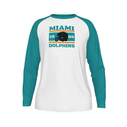Miami Football Game Day All-Over Print Men's Long Sleeve T-shirt With Raglan Sleeve