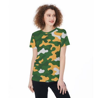 Green Bay Football Game Day All-Over Print Round Neck T-Shirt