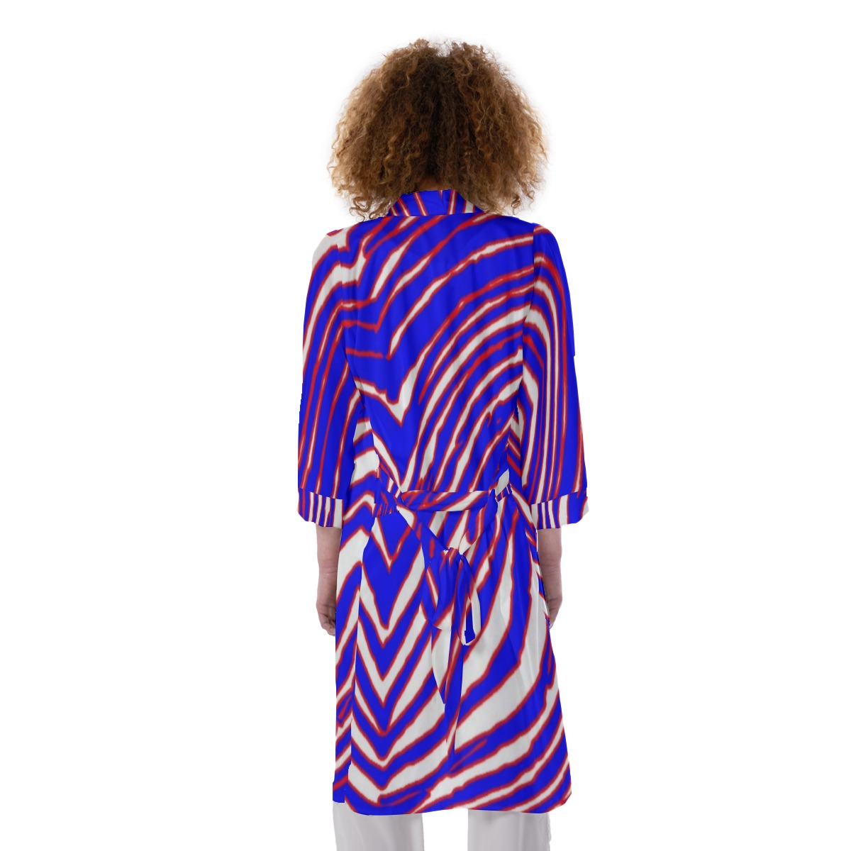 Buffalo Bills Zubaz Women's Satin Kimono Robe