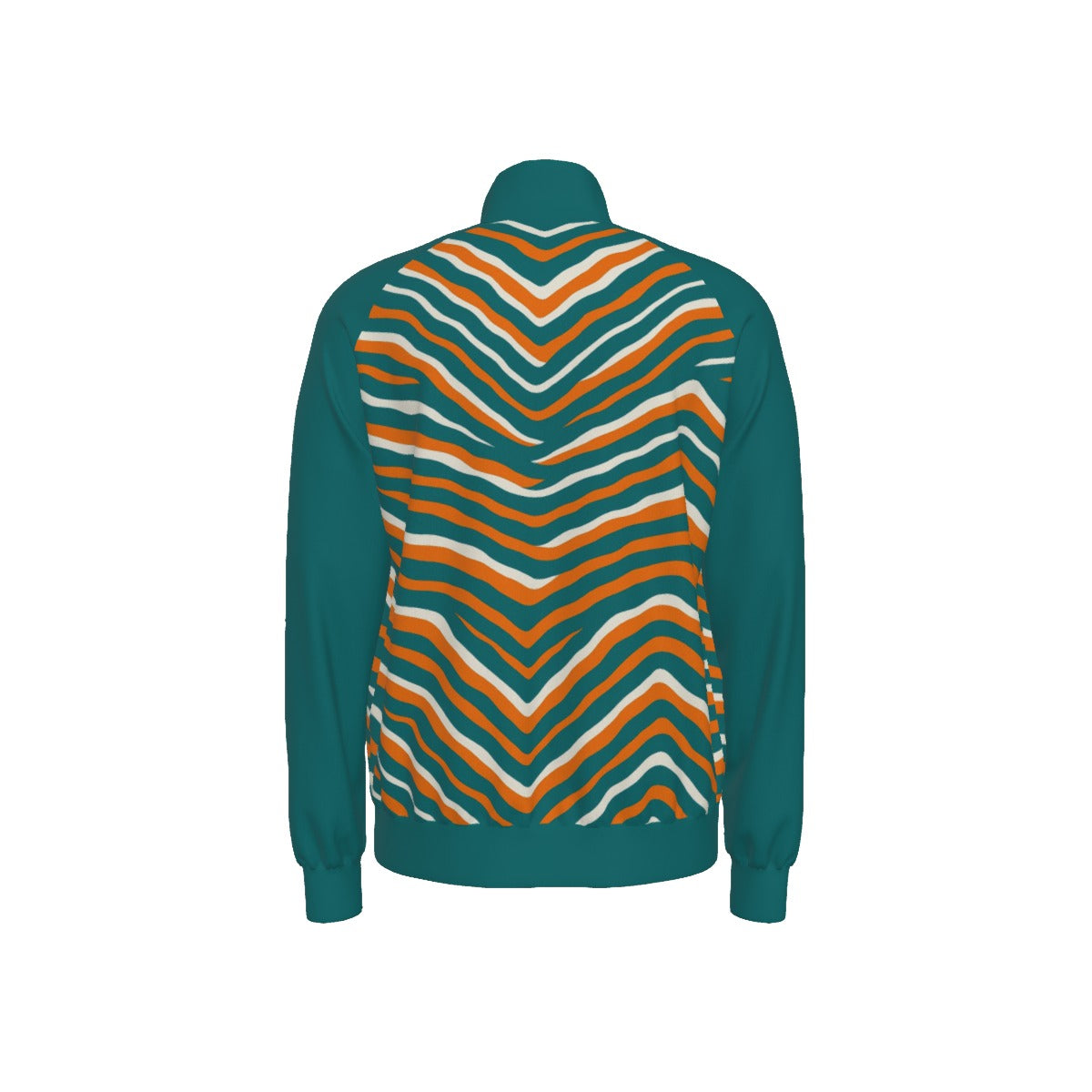 Miami Football Game Day All-Over Print Men's Raglan-Sleeve Stand Collar Jacket