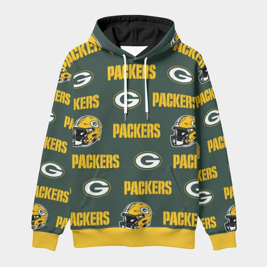 Green Bay Football Game Day All-Over Print Men's Thicken Pullover Hoodie