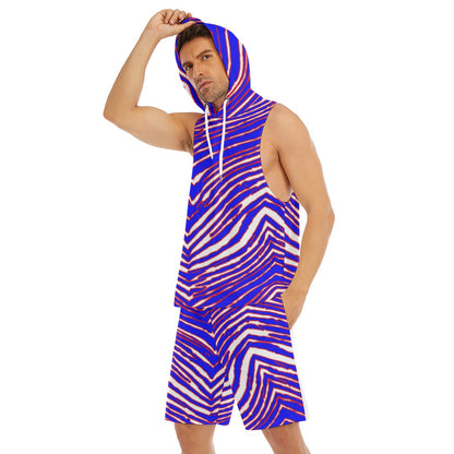 Buffalo Bills Zubaz Men's Sleeveless Vest And Shorts Set