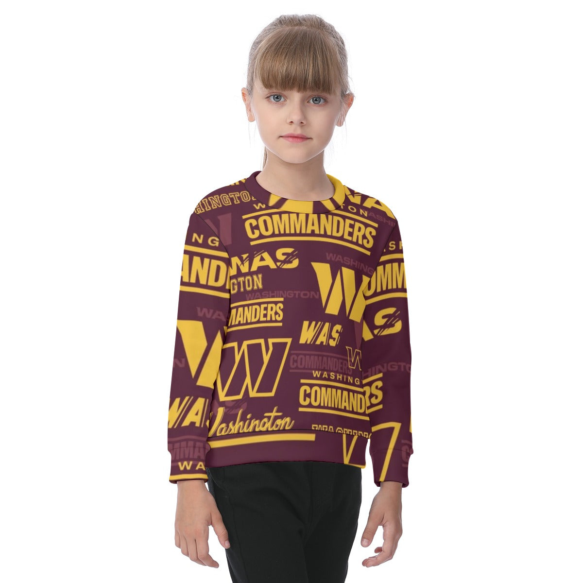 Washington Commanders Kid's Heavy Fleece Sweatshirt