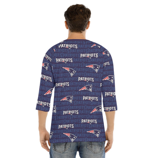 New England Football Game Day All-Over Print Men's O-neck Raglan Sleeve T-shirt