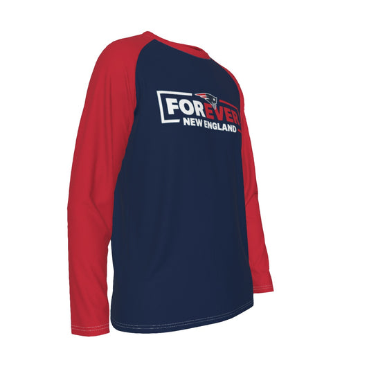 New England Football Game Day All-Over Print Men's Long Sleeve T-shirt With Raglan Sleeve