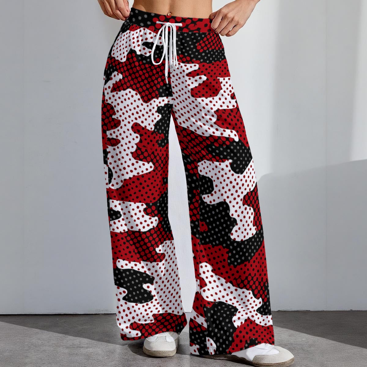 Wisconsin Madison - Badgers camo Women's High-Stretch Casual Pants|290GSM