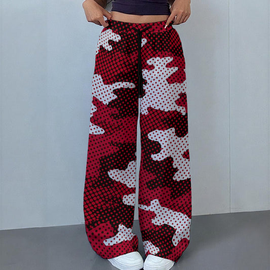 Alabama - Crimson Tide camo Women's Casual Pants|230GSM