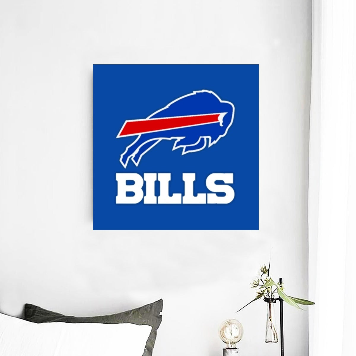 Buffalo Bills Zubaz Framed Single Piece Mural | Square