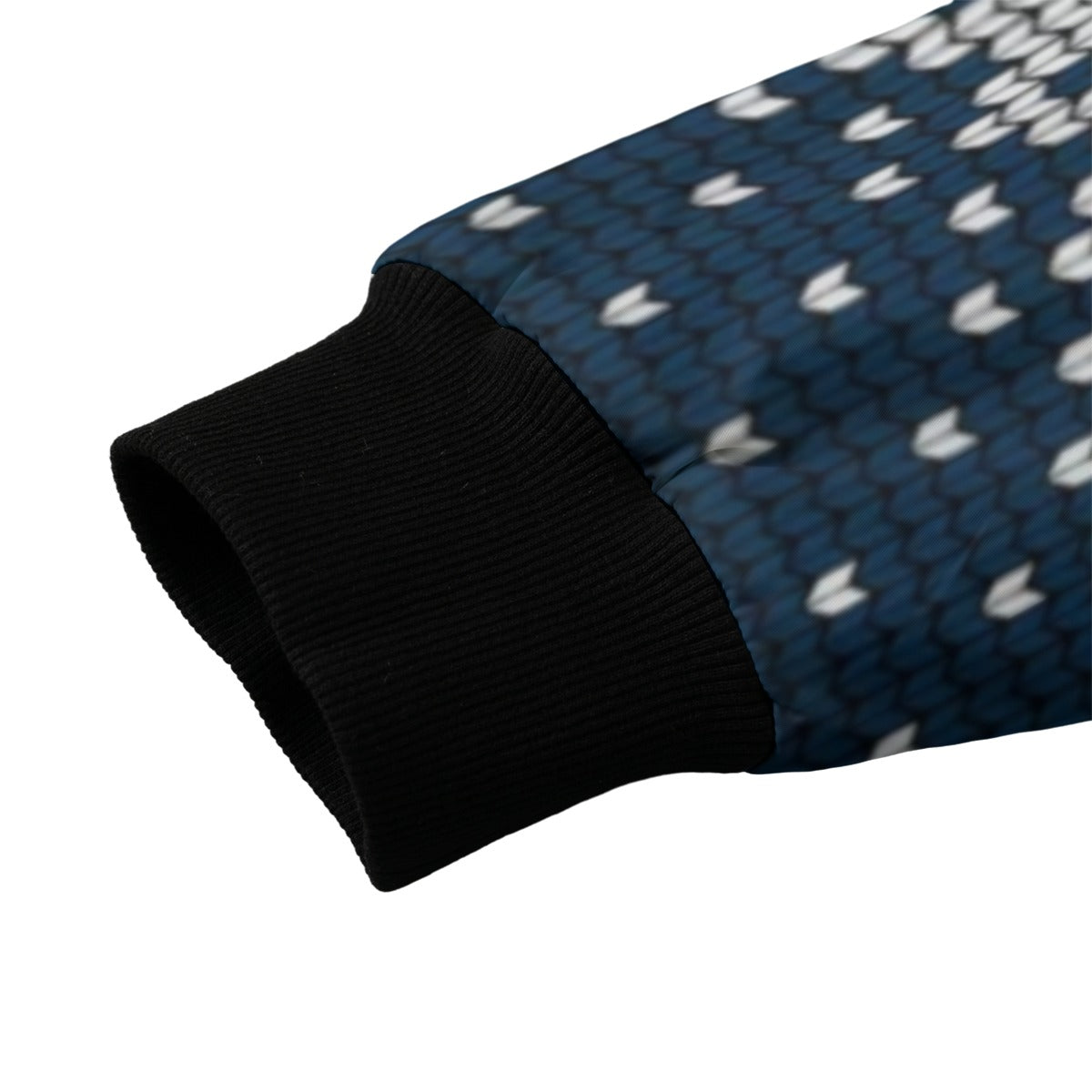 Urban Legend Snow Knitted Christmas and New Year Fleece Bomber Jacket