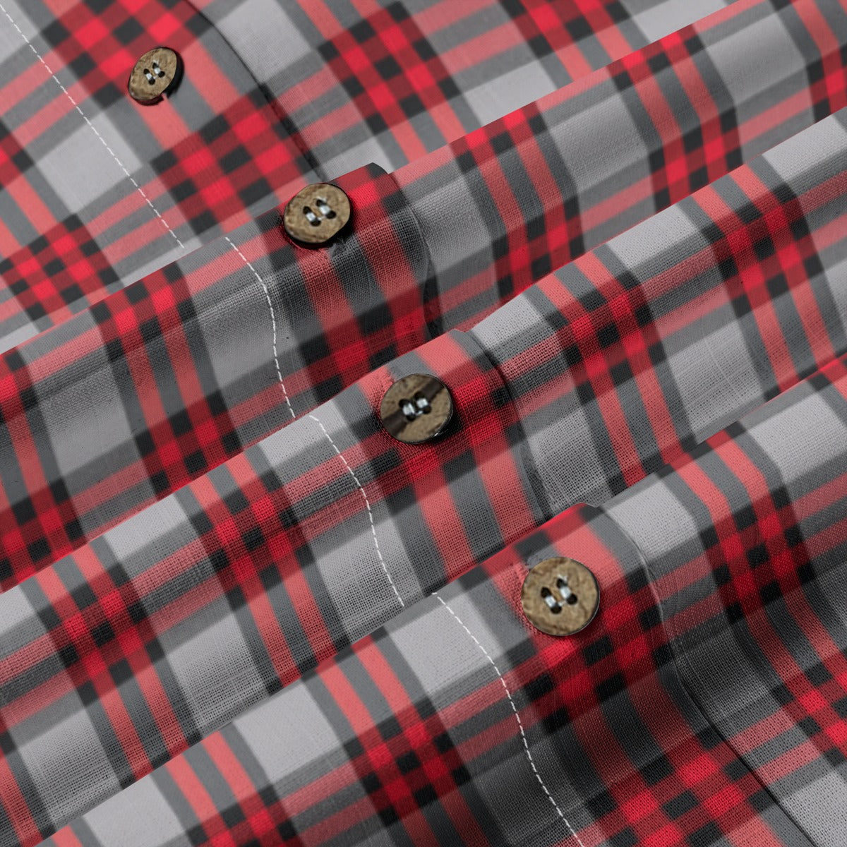 Ohio State Tartan Plaid Buckeyes Women's Shirt | 125GSM Cotton