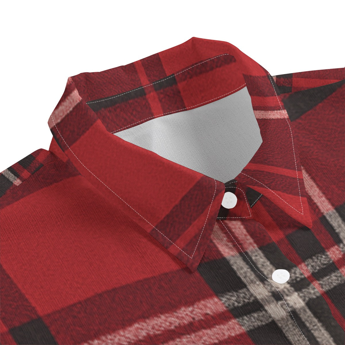 Cincinnati - Bearcats Tartan Plaid  Women's Chiffon Shirt With Elbow Sleeve