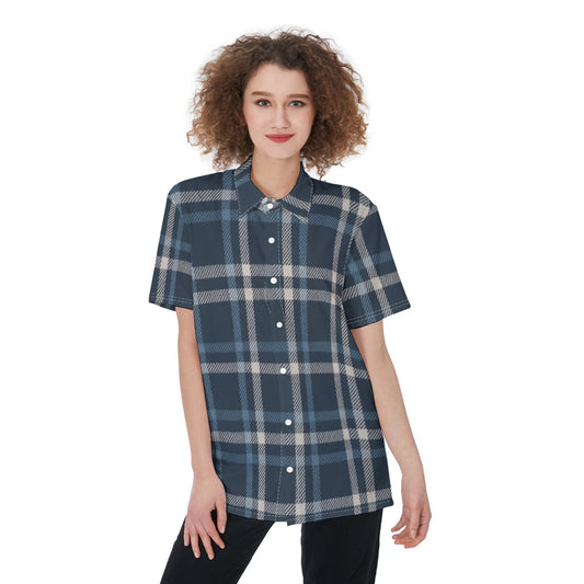 Connecticut - Huskies tartan plaid Women's Shirt
