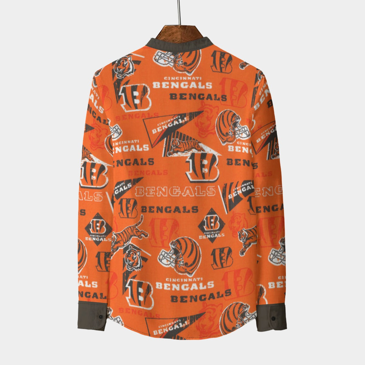 Urban Legend Cincinnati Bengals Collar Shirt With Long Sleeve | 110GSM Imitation Flax