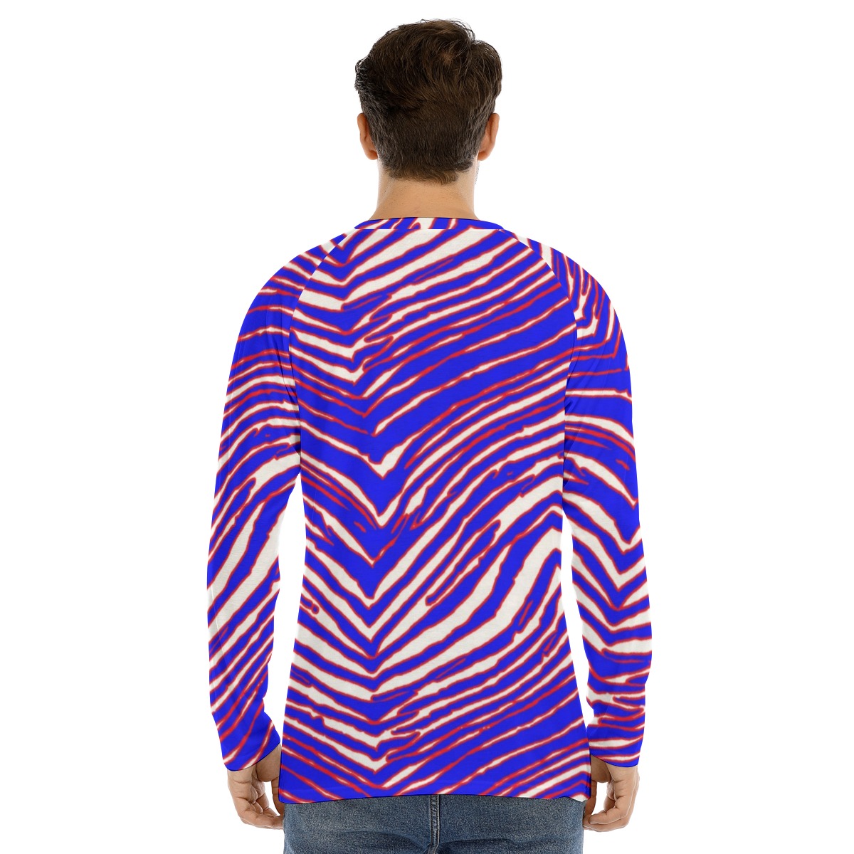 Buffalo Bills Zubaz Men's Long Sleeve T-shirt With Raglan Sleeve