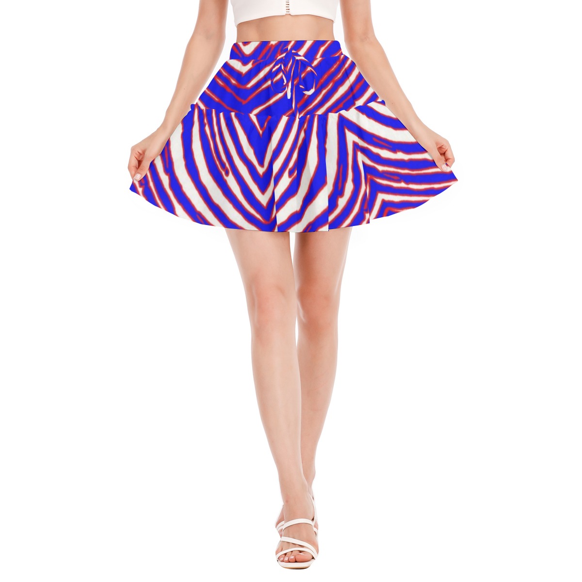 Buffalo Bills Zubaz Women's Ruffled Mini Skirt