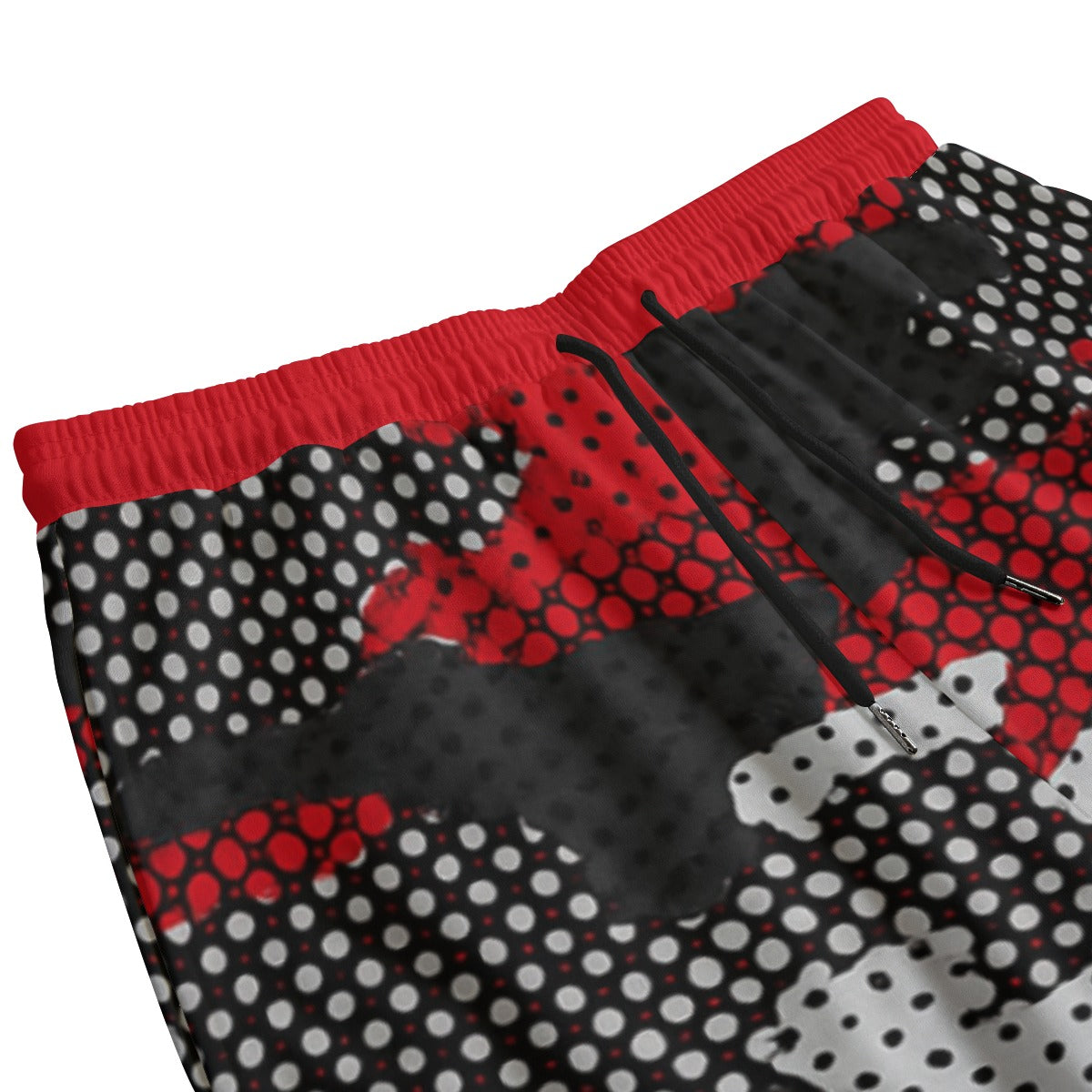 Urban Legend Georgia  Red Black Camo Sweatpants With Waistband