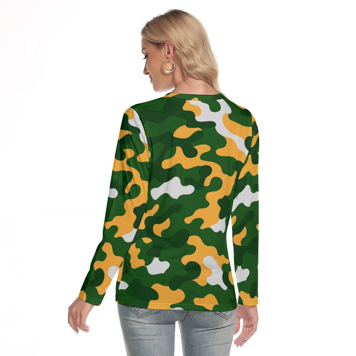 Green Bay Football Game Day All-Over Print Women's O-neck Long Sleeve T-shirt
