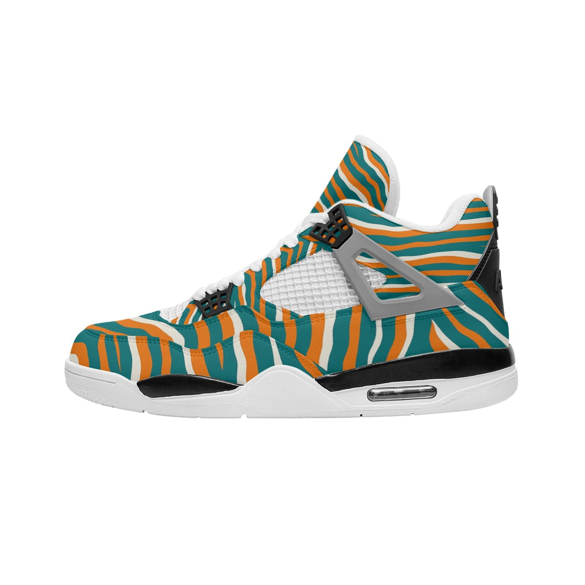 Miami Football Game Day All-Over Print Men's Air Cushion Basketball Shoes