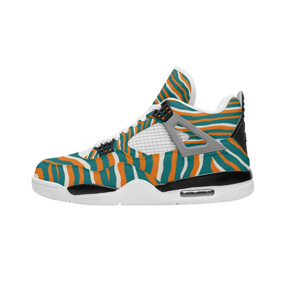 Miami Football Game Day All-Over Print Men's Air Cushion Basketball Shoes