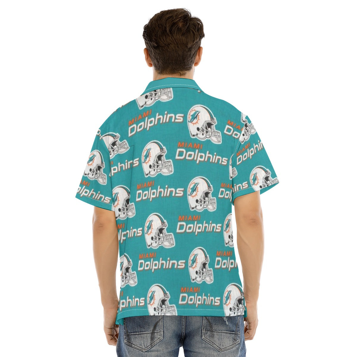 Miami Football Game Day All-Over Print Man's Short Sleeves Shirt