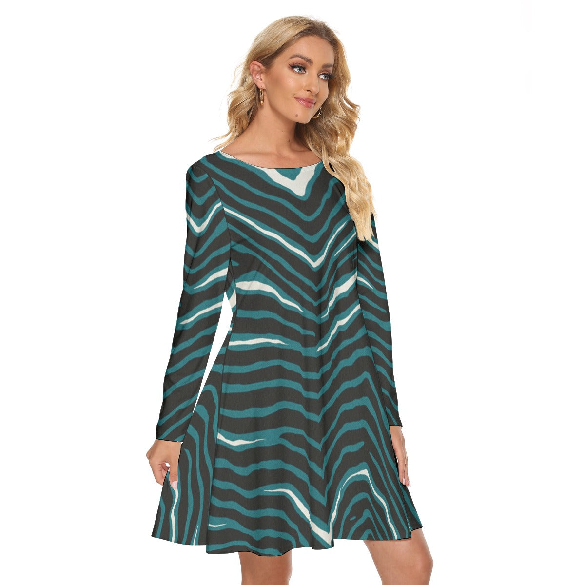 Philadelphia Football Game Day All-Over Print Women's Crew Neck Dress